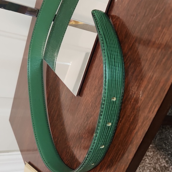 Louis Vuitton Green Epi Leather Belt - Picture 4 of 7